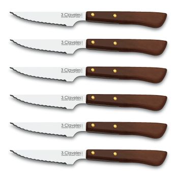 Set de 4 cuchillos chuleteros 3 Claveles Wagyu 1048