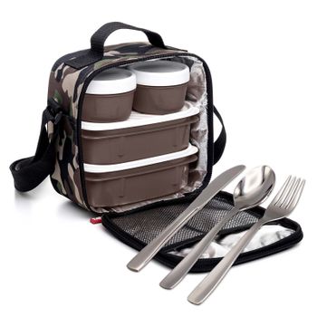 ▷ Chollo Bolsa térmica Tatay Urban Food Casual con 4 tuppers herméticos por  sólo 13,99€ (-35%)