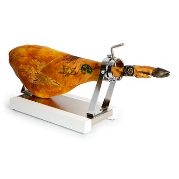 Jamonero basculante con cabezal Giratorio Inox y base DM en color