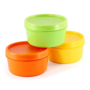 TATAY - Set de 3 Recipientes Porta Fruta de 0.2L en Colores Surtidos