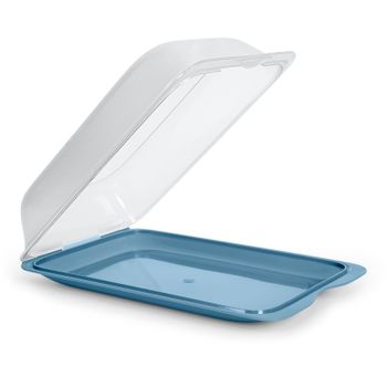 TATAY 1165109 - Recipiente Redondo de 26 cm Porta Tartas y Porta Tortillas  Azul