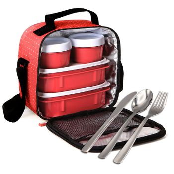 Porta-alimentos Nomad soft – Rojo – Valira