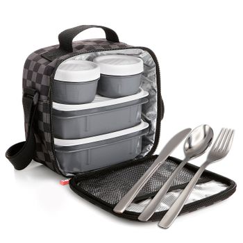 Ibili Lunch Away - Bolsa Térmica Porta Alimentos 3.75l Incluye Recipiente  De Vidrio. Gris con Ofertas en Carrefour