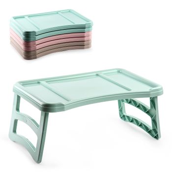 Plastic Forte - Bandeja Plegable Para Cama Ó Sofá. Ideal Desayunos Y Ordenador. Verde