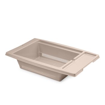 Plastic Forte - Escurreplatos Plegable De 2 Niveles Con Bandeja Recogedora.  Marrón con Ofertas en Carrefour