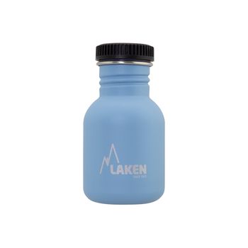 Laken Basic Steel - Botella De Agua 0.35l En Acero Inoxidable. Azul