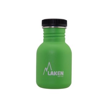 Laken Basic Steel - Botella De Agua 0.35l En Acero Inoxidable. Verde