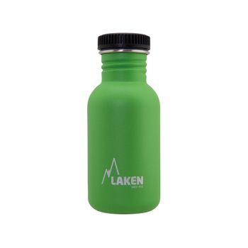 Laken Basic Steel - Botella De Agua 0.5l En Acero Inoxidable. Verde