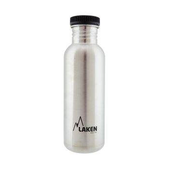 Laken Basic Steel - Botella De Agua 0.75l En Acero Inoxidable. Plata