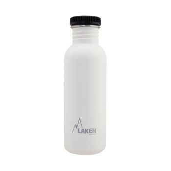 Laken Basic Steel - Botella De Agua 0.75l En Acero Inoxidable. Blanco