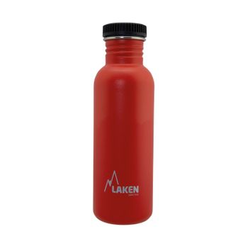 Laken Basic Steel - Botella De Agua 0.75l En Acero Inoxidable. Rojo