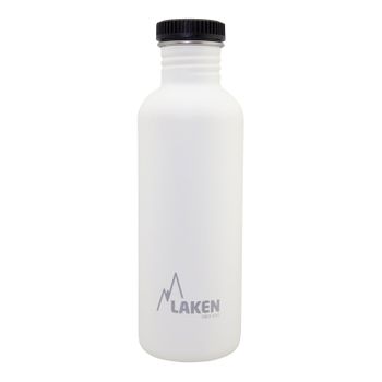 Laken Basic Steel - Botella De Agua 1l En Acero Inoxidable. Blanco