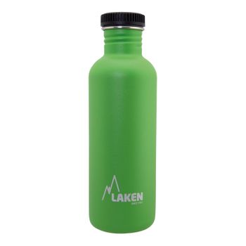 Laken Basic Steel - Botella De Agua 1l En Acero Inoxidable. Verde