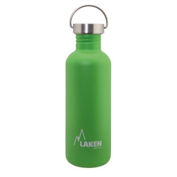 Laken Basic Steel Vintage - Botella De Agua 1l En Acero Inoxidable Con Asa. Verde