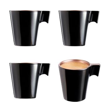 Juego 4 Tazas Café Cristal 80 Ml a precio barato