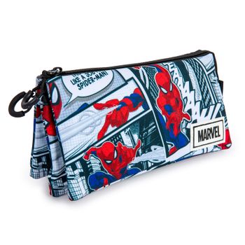 Marvel Spiderman - Estuche Escolar Triple Portatodo Con 2 Cremalleras. Stories