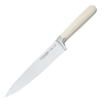 3 Claveles Polar - Cuchillo Cocinero Profesional 20 Cm Acero Forjado Y Mango En Abs