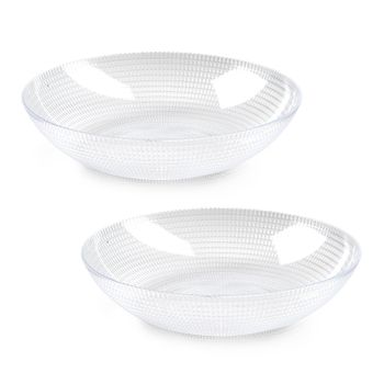 Plastic Forte Tokio - Juego De 2 Fruteros Para Cocina 30 Cm. Rendondos. Transparentes