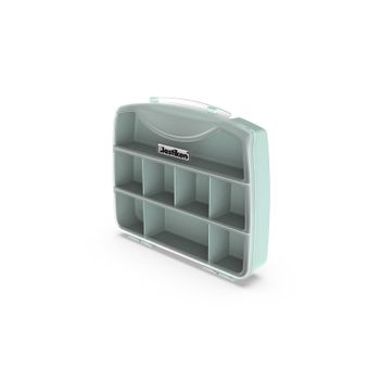 Plastiken Titanium - Maletín Organizador De 19 Cm Con 8 Compartimentos. Menta