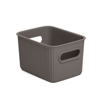 Tatay Baobab - Caja Organizadora Rectangular 1.5l Plástico Pp05. Marrón