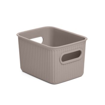 Tatay Baobab - Caja Organizadora Rectangular 1.5l Plástico Pp05. Taupe