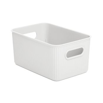 Tatay Baobab - Caja Organizadora Rectangular 5l Plástico Pp05. Blanco Pergamon