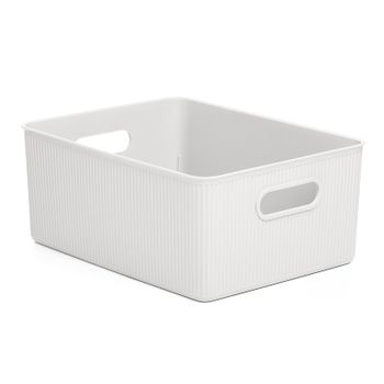 Tatay Baobab - Caja Organizadora Rectangular 15l Plástico Pp05. Blanco Pergamon