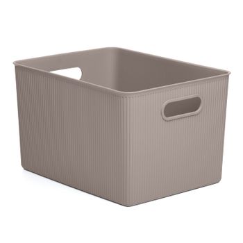 Tatay Baobab - Caja Organizadora Rectangular 22l Plástico Pp05. Taupe