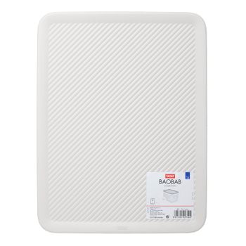 Tatay Baobab - Tapa Caja Organizadora Rectangular 15/22l Plástico Pp05. Blanco Pergamon