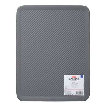 Tatay Baobab - Tapa Caja Organizadora Rectangular 15/22l Plástico Pp05. Gris Antracita