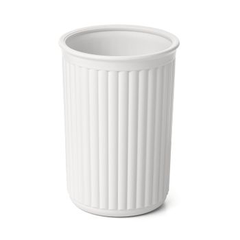 Tatay Baobab - Vaso Porta Cepillos De Baño En Plástico Pp05 Reciclable. Blanco Pergamon