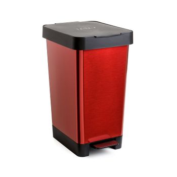 Cubo Basura De Plástico Con Tapadera Cubo Almacenaje Y Reciclar 100 Litros  (rojo)jardin202 con Ofertas en Carrefour