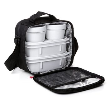 Tatay Urban Food Casual - Bolsa Térmica Porta Alimentos 3l Con Recipientes, Negro