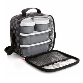 Tatay Urban Food Casual - Bolsa Térmica Porta Alimentos 3l Con Recipientes. Chess