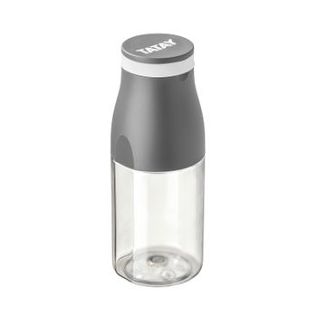 Tatay Urban Drink - Botella De Agua De 0.4l En Tritán Con Tapón Vaso, Gris Antracita