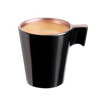 Luminarc Flashy - Taza De Café De 8 Cl En Vidrio Templado. Negro New