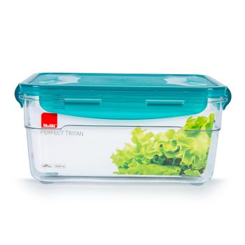 Ibili Perfect Tritan - Recipiente Rectangular Profundo De 2.3l En Tritán. Turquesa