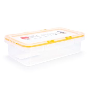 Ibili Lunch Away - Recipiente Rectangular De 0.8l En Plástico Pp05. Naranja