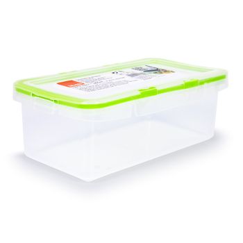 Ibili Lunch Away - Recipiente Rectangular De 0.8l En Plástico Pp05. Verde