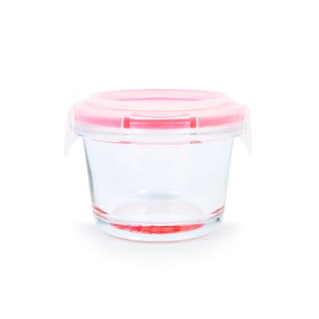 Ibili - Recipiente Redondo De 0.61l En Vidrio Borosilicato. Apto Horno