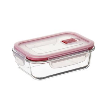 Tatay Cook & Eat - Recipiente Rectangular De 0.64l En Vidrio Borosilicato. Apto Horno