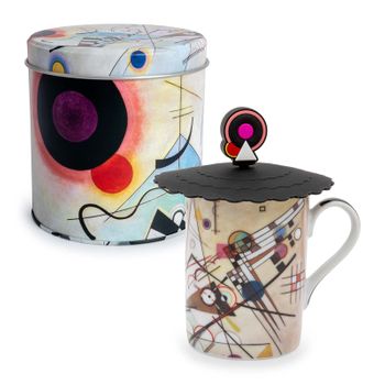 Javier Kandinski - Taza Para Infusiones Con Tapa Y Filtro En Lata De Regalo