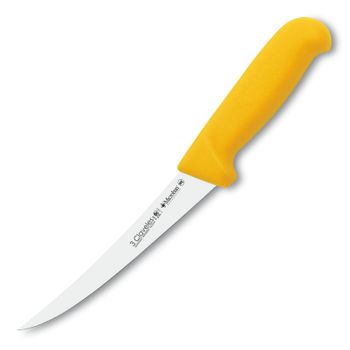 3 Claveles Proflex - Cuchillo Profesional Deshuesador Curvo 15 Cm Microban. Amarillo