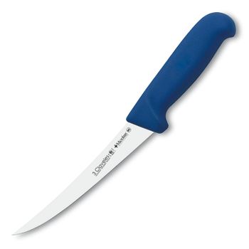 3 Claveles Proflex - Cuchillo Profesional Deshuesador Curvo 15 Cm Microban. Azul