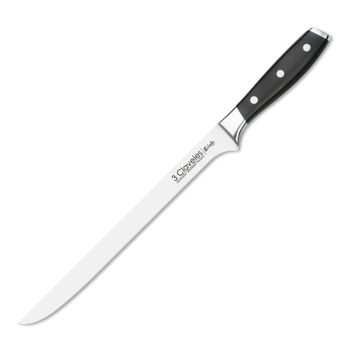 3 Claveles Toledo - Cuchillo Jamonero Profesional 25 Cm Acero Inoxidable