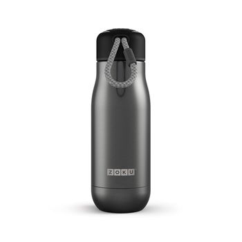 Zoku Pc - Botella Térmica De 0.35l En Acero Inoxidable De Doble Pared. Graphite