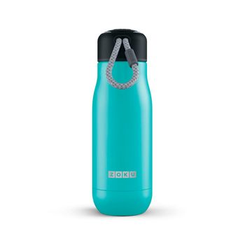 Zoku Pc - Botella Térmica De 0.35l En Acero Inoxidable De Doble Pared. Turquoise