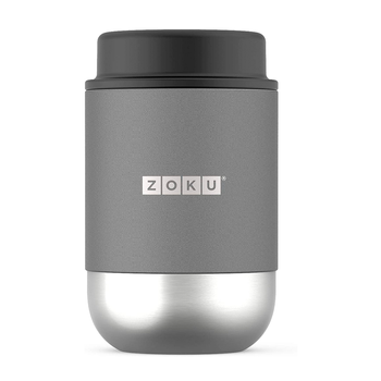 Zoku Silver - Termo Para Alimentos Sólidos 465 Ml En Acero Inoxidable