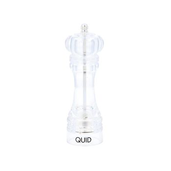 Quid Hábitat - Molinillo Para Especias Manual Acrílico 18 Cm Transparente