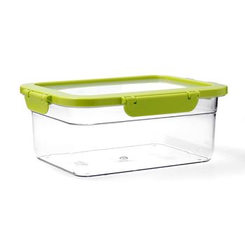 Quid Samba - Recipiente Rectangular De 2.2l En Plástico Reciclado San. Verde